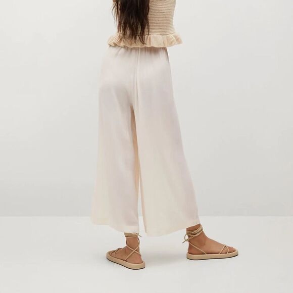 Mango Culottes Fluid Pants New - Picture 6 of 8